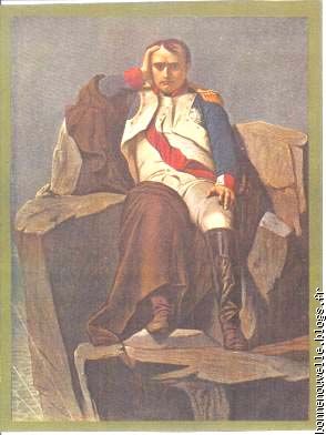 Napoléon à Sainte Héléne par Delacroche en 1845